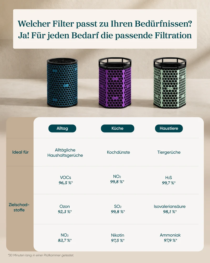 Levoit Eleva 300X Luftreiniger Basis-Aktivkohlefilter