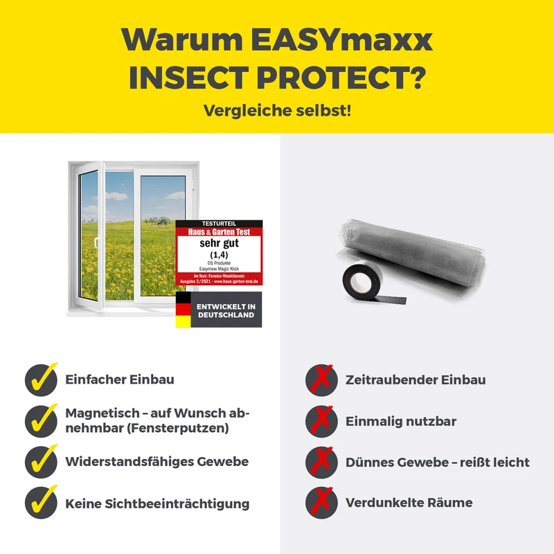Magnet-Set für EASYmaxx Insect Protect Insektenschutzgitter - 12 Stück