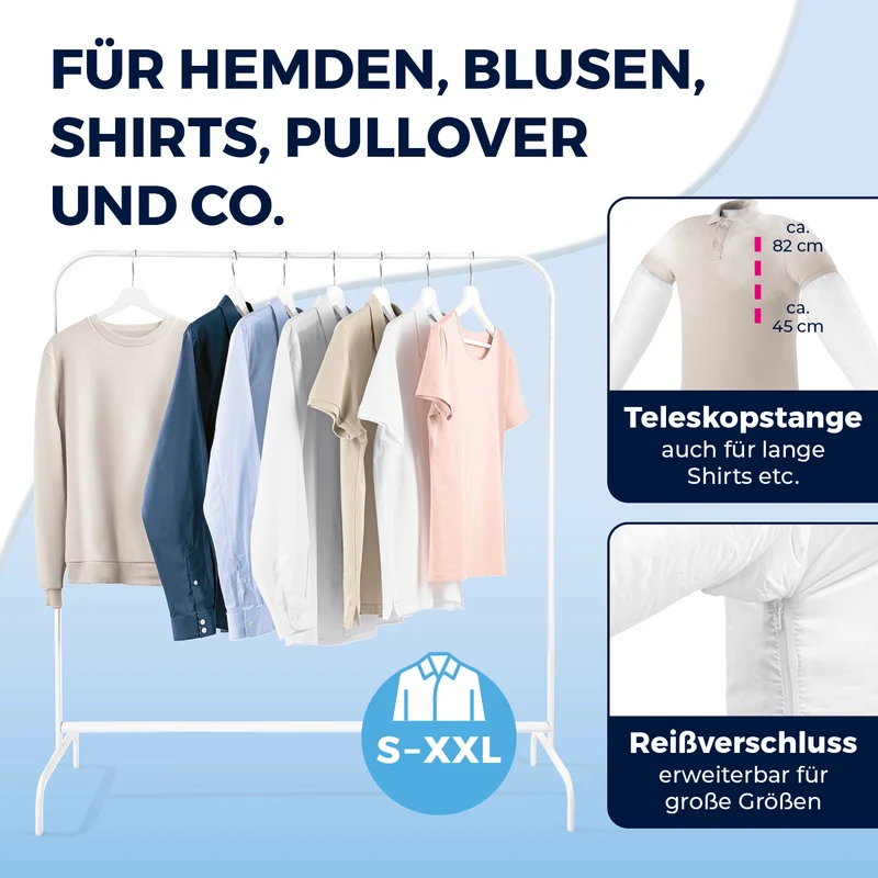 Hemdenbügler PRO STEAM - Schwarz