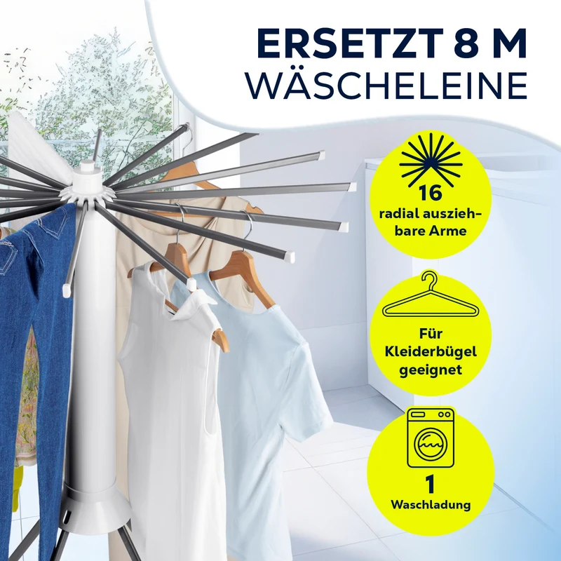 Fächer-Wäscheständer 800
