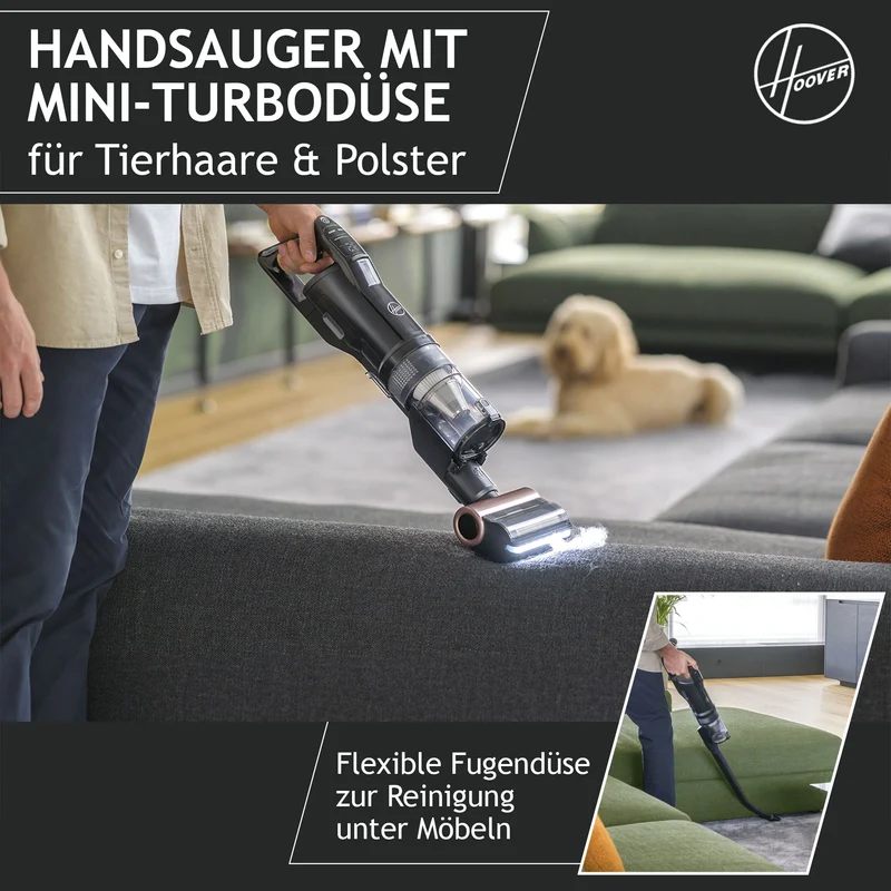 Hoover HFX PET Akku-Staubsauger mit Tierhaar-Düse [HFX10P]