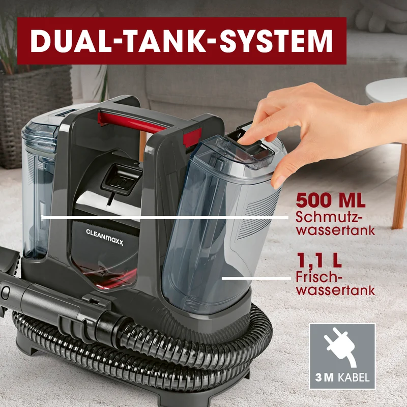 Polster- & Teppichreiniger Kompakt Plus - inkl. 1 l Teppich- & Polsterreiniger-Konzentrat