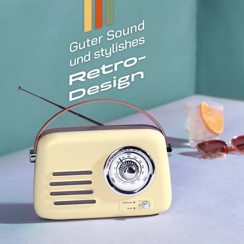 Radio Retro - Stil der 50er-Jahr - Vanille
