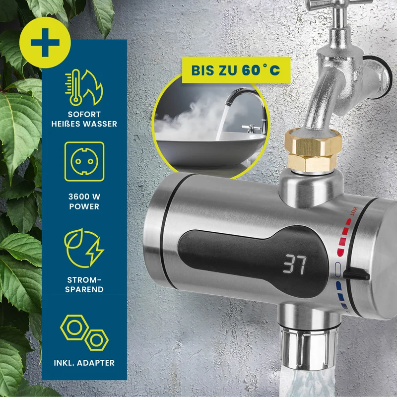 elektrischer Universal-Durchlauferhitzer für den Außenbereich