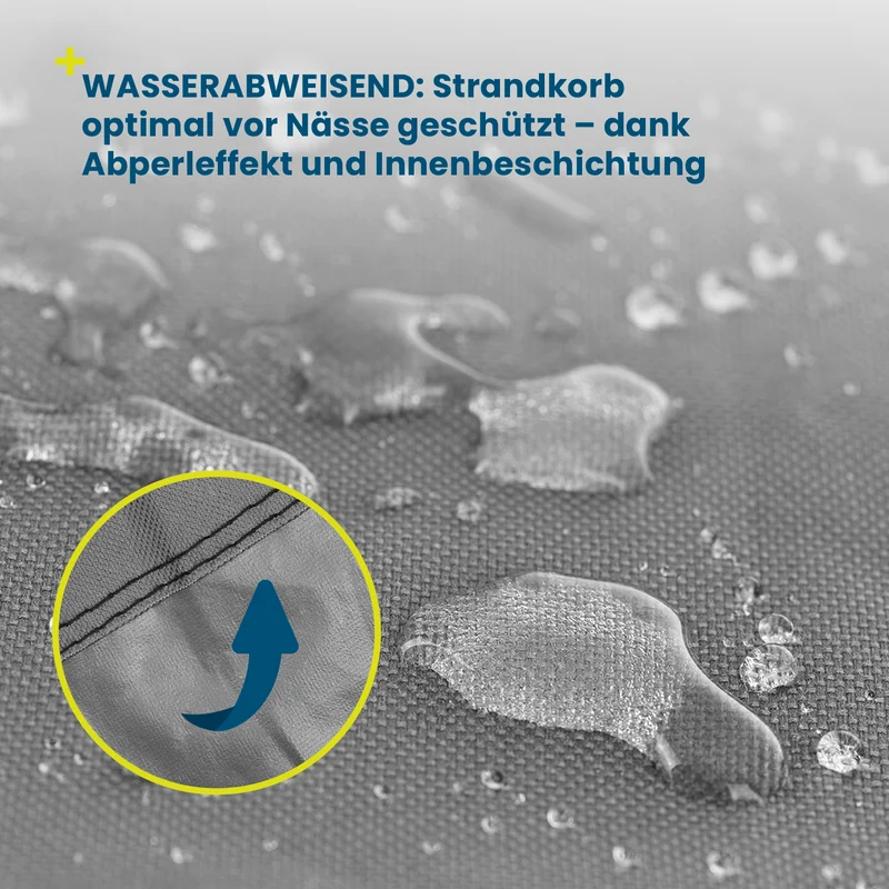 Strandkorb Schutzhülle L/XL - 140 x 100 x 165/140 cm - grau