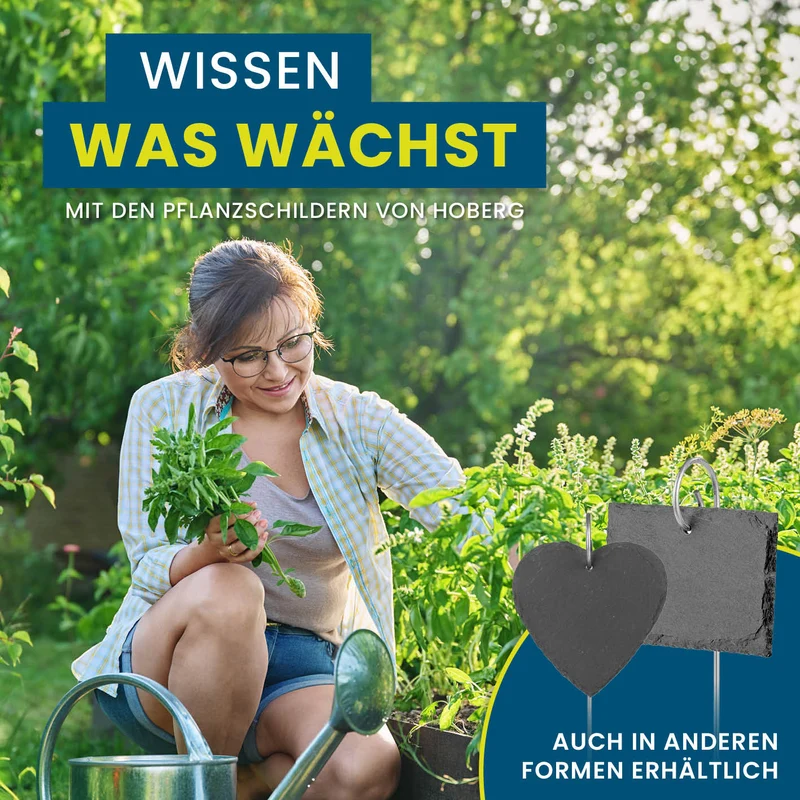 Pflanzschilder-Set inkl. Erdspieße - oval