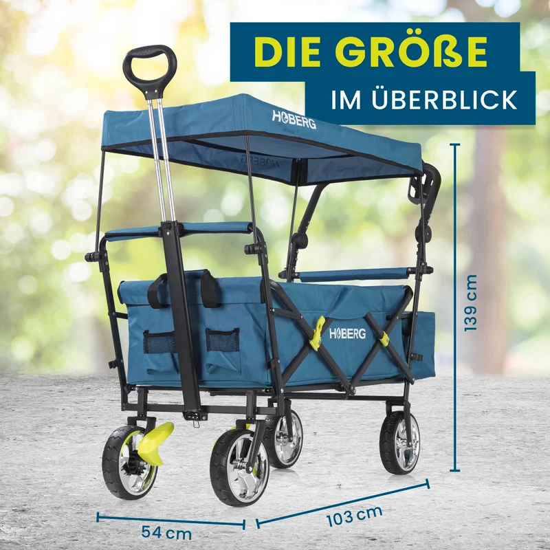 Faltbarer Bollerwagen - Blau