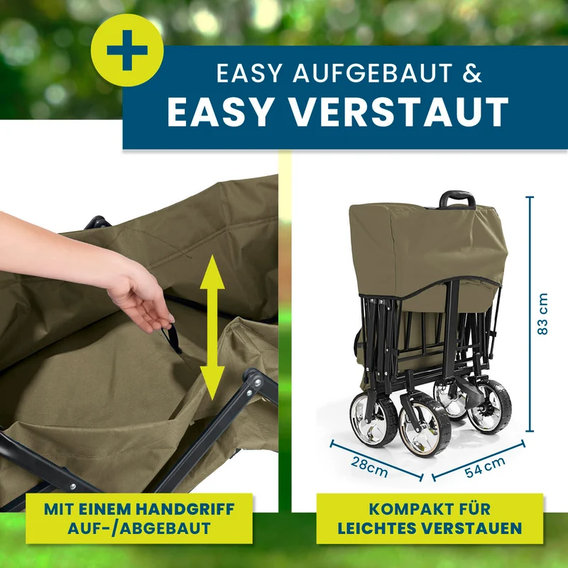 Faltbarer Bollerwagen - Beige