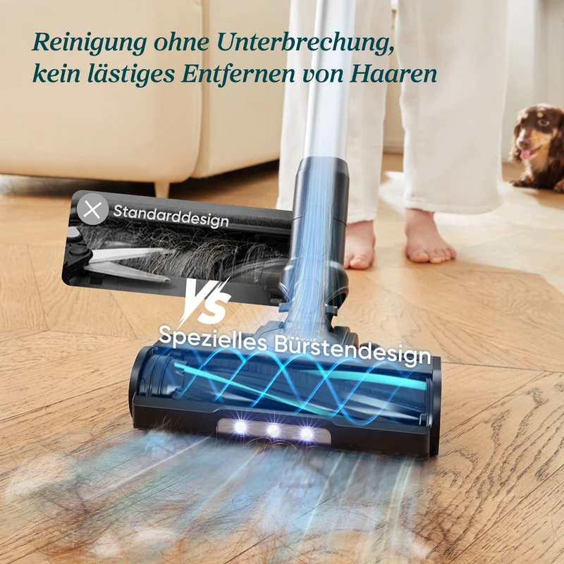 Levoit LVAC-200 MAX Akku Staubsauger, HEPA-Filter, Anti Tangle