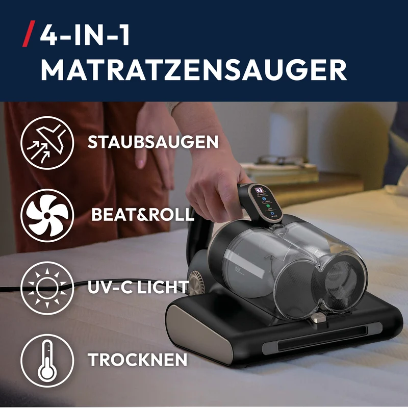 Hoover 4in1 Milbensauger [HMC520 Schwarz]