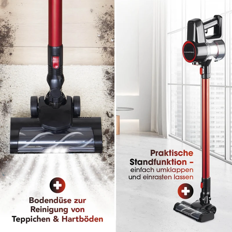 Akku-Zyklon-Staubsauger mit elektr. Bodendüse