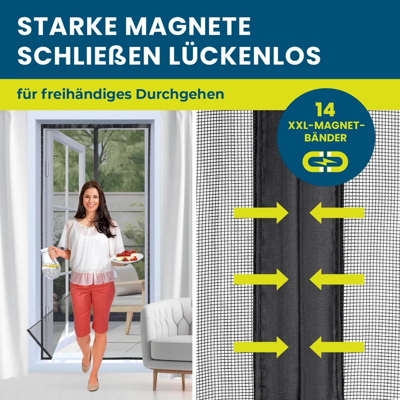 Insekten- & Pollenschutzvorhang - 100 x 210 cm