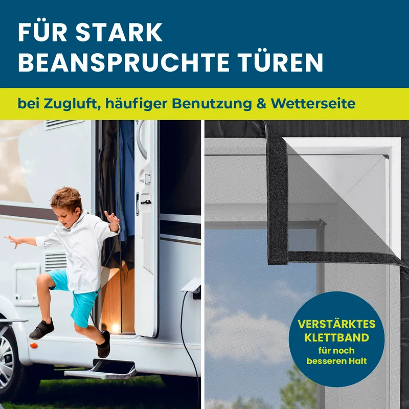 Insektenschutzvorhang für Wohnwagen - 60 x 195 cm