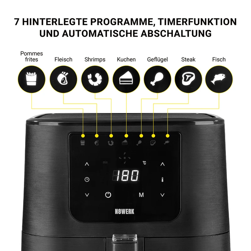 Heißluft-Fritteuse in der Midnight Edition