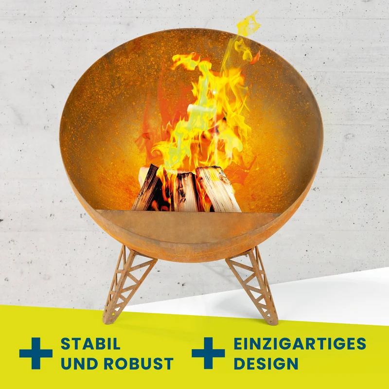 Feuerschale in Rost-Patina - Ø 58 cm