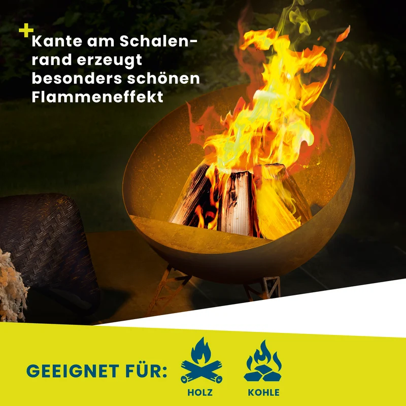 Feuerschale in Rost-Patina - Ø 58 cm