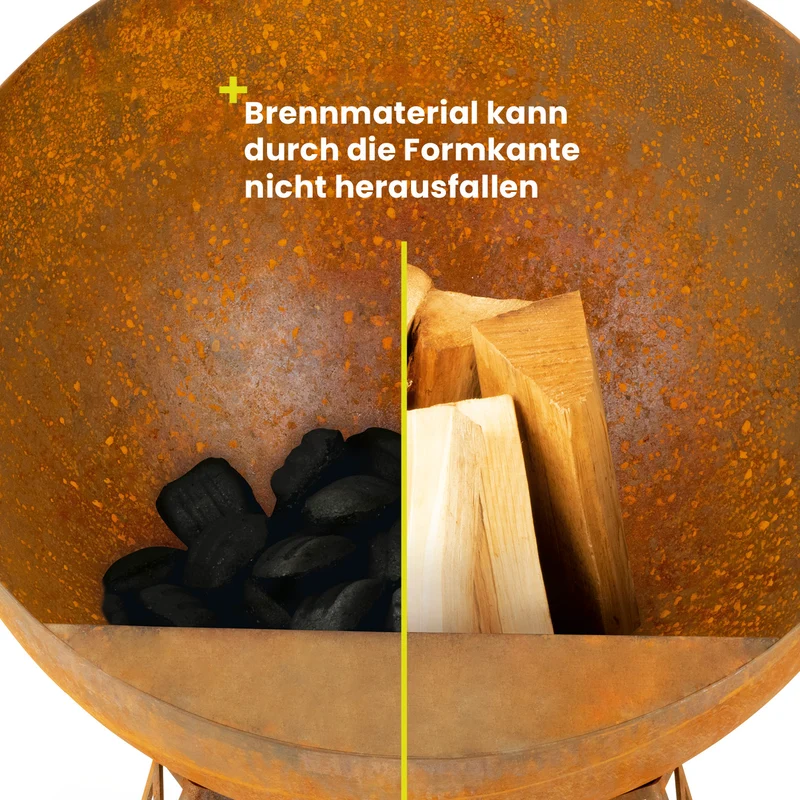 Feuerschale in Rost-Patina - Ø 58 cm
