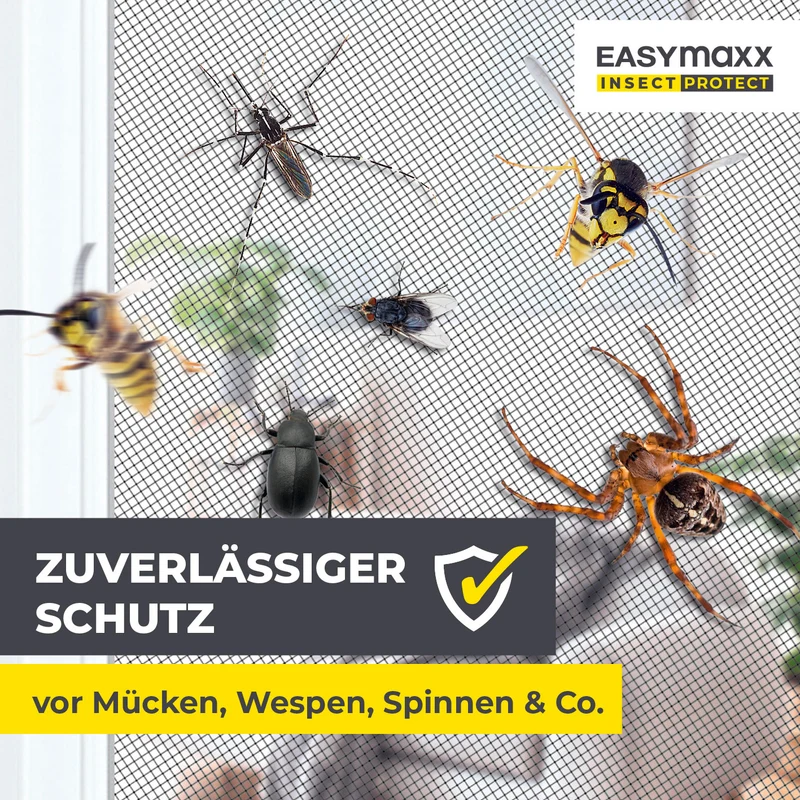 Insektenschutzgitter mit Magnetbefestigung - bis 150 x 130 cm