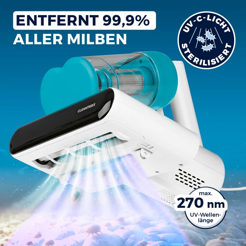 Milbensauger Rotation - blau/weiß