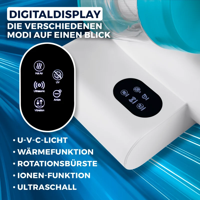 Milbensauger Rotation - blau/weiß