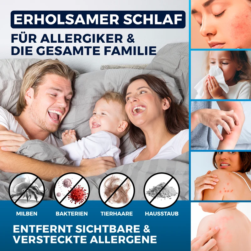 Milbensauger Rotation - blau/weiß