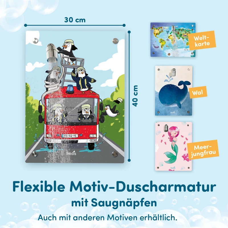 Kinderdusche Feuerwehr