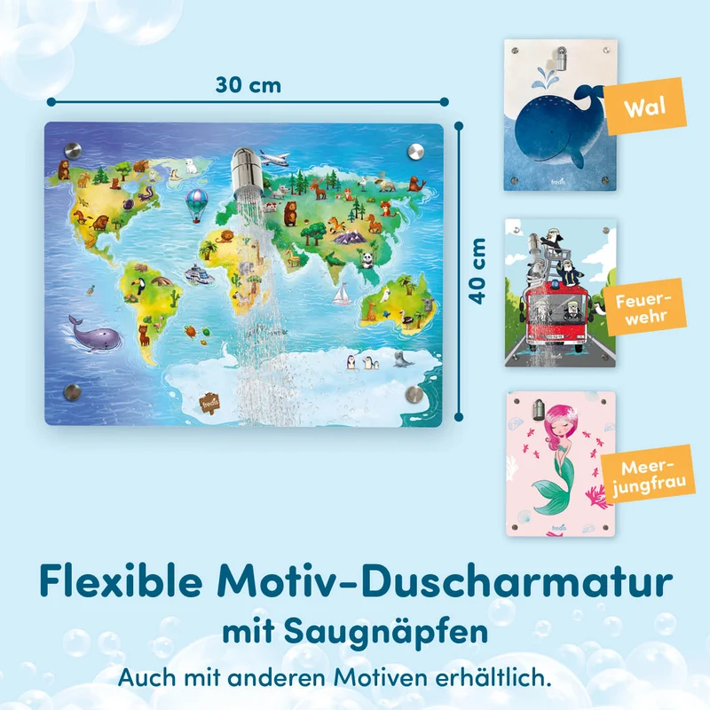 Kinderdusche Welt