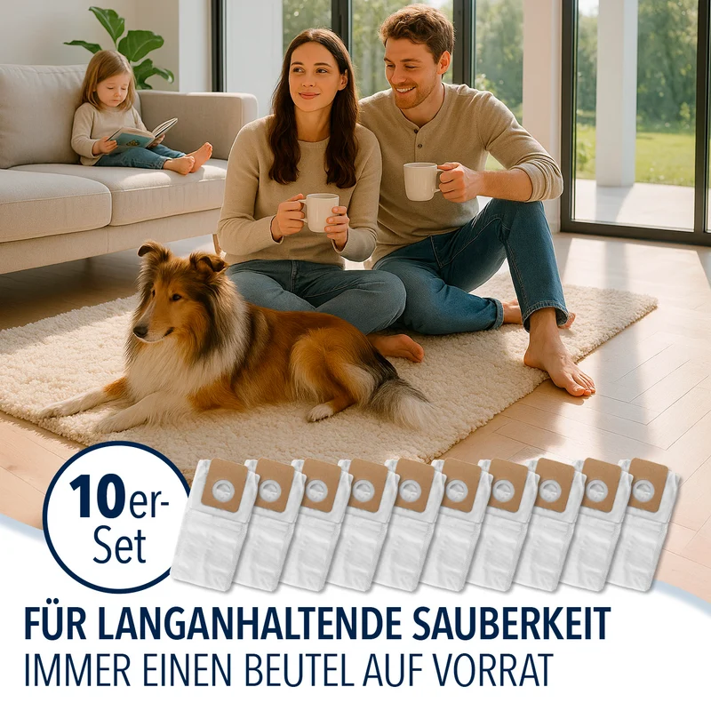 Staubbeutel 10er-Set für CLEANmaxx AeroTec 500 Absaugstation - 3,5 l
