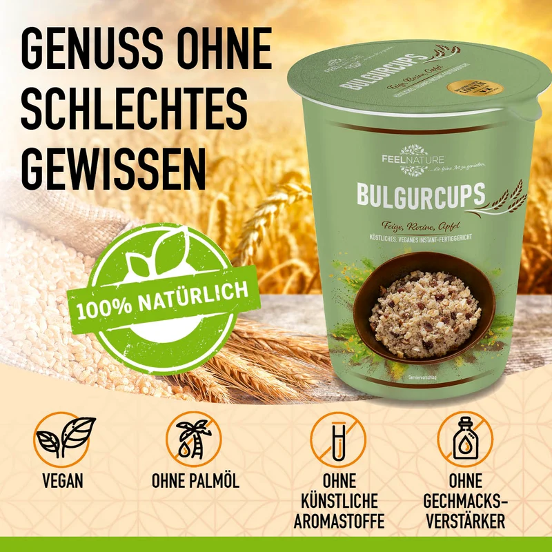Bulgurcups - 6er Try-Me-Set mit Kisir, Vegetables & Subtropical