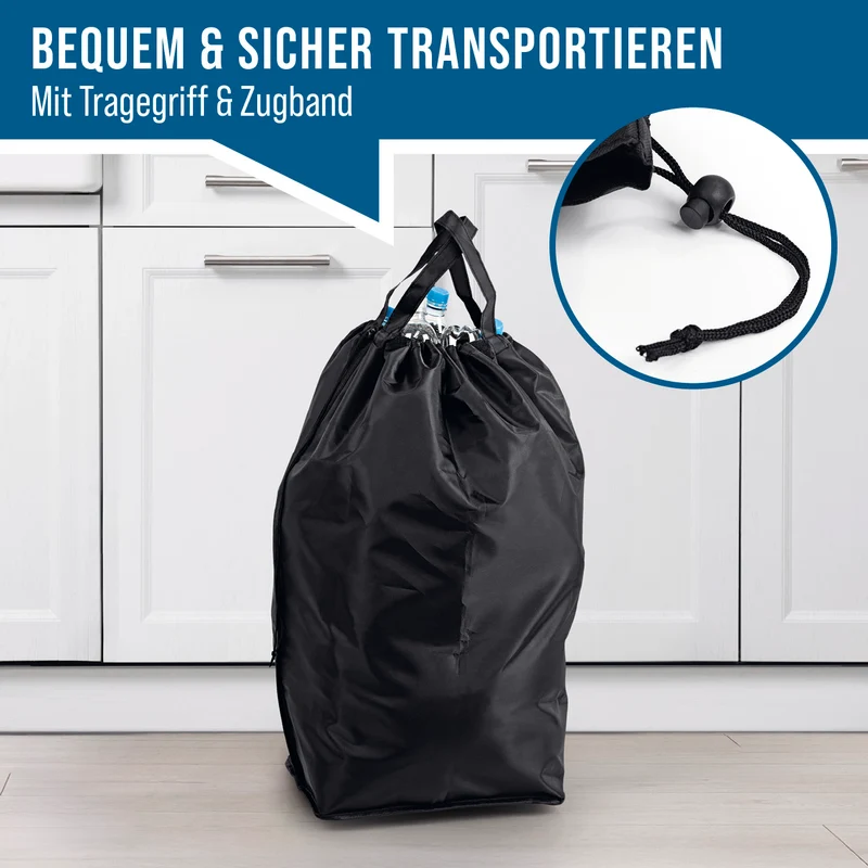Pfandflaschen-Sammelbehälter - Schwarz