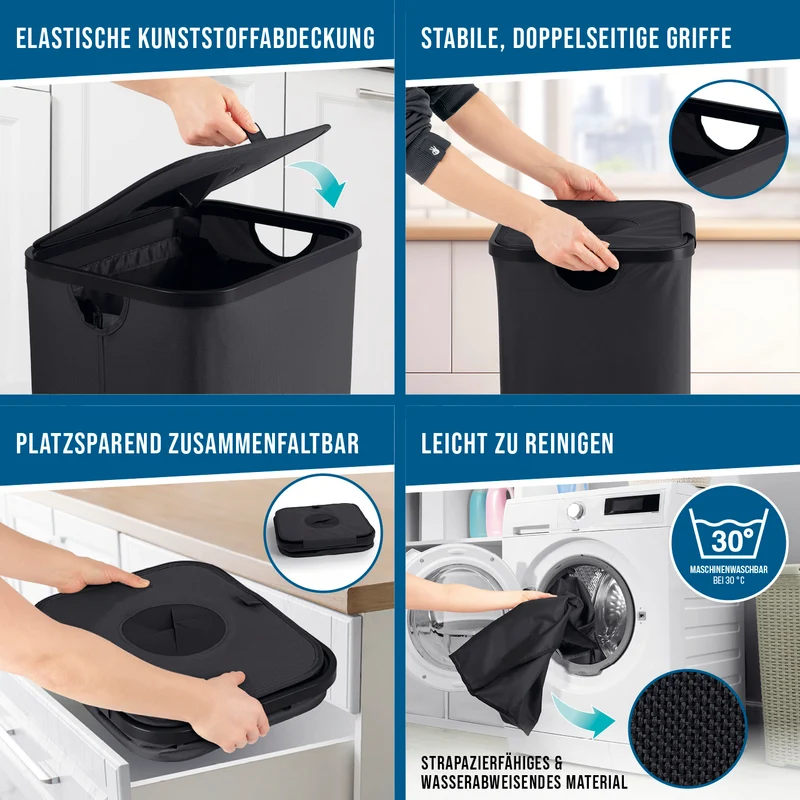 Pfandflaschen-Sammelbehälter - Schwarz