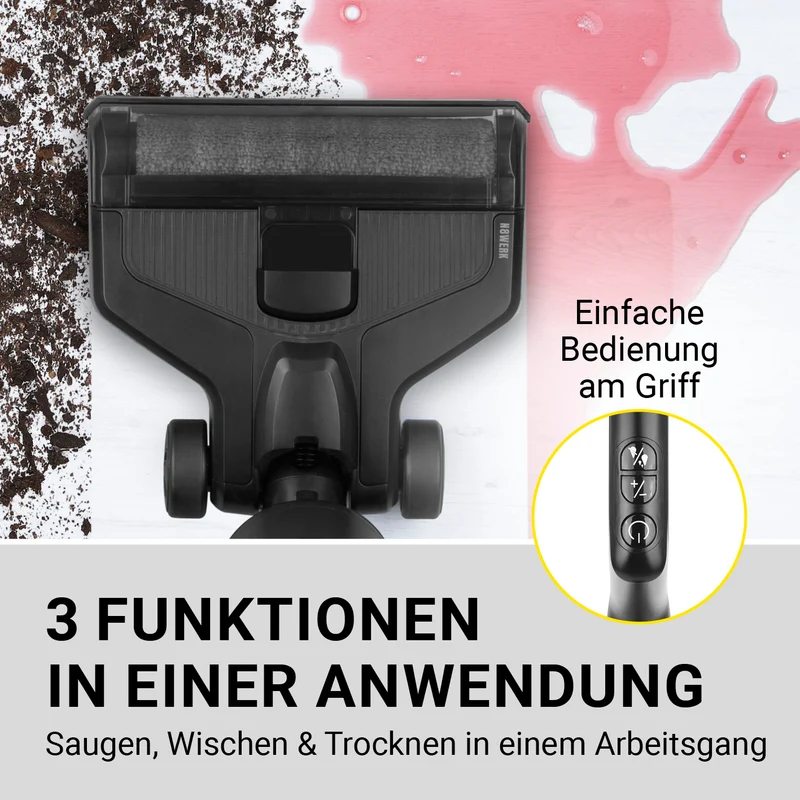 Saugwischer Smart Clean 3in1 + Univeral-Bodenreiniger 500ml