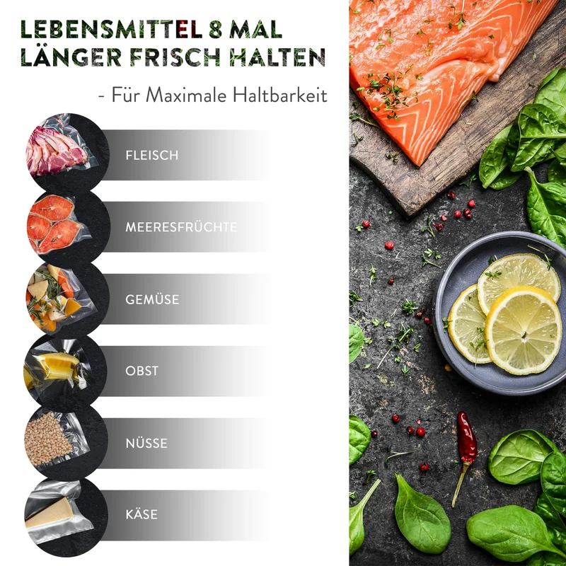 Premium Vakuumrollen - 6er-Set - 3 x 20x300 cm + 3 x 30x300 cm