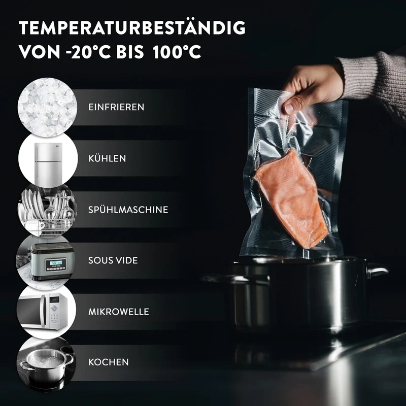 Premium Vakuumbeutel - 20x30 cm - 50 Stück