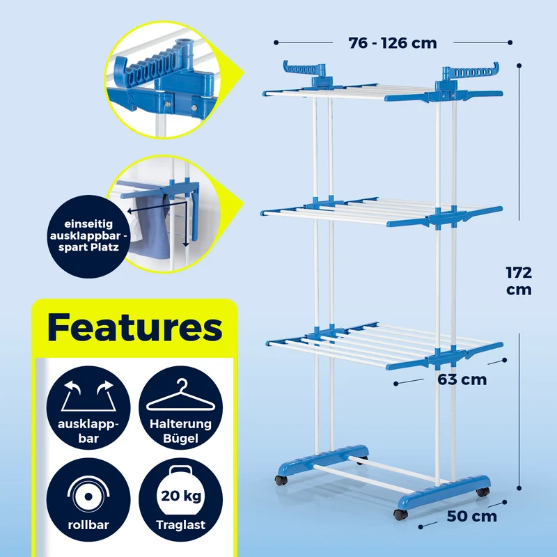 Wäsche-Tower 1600 - Blau