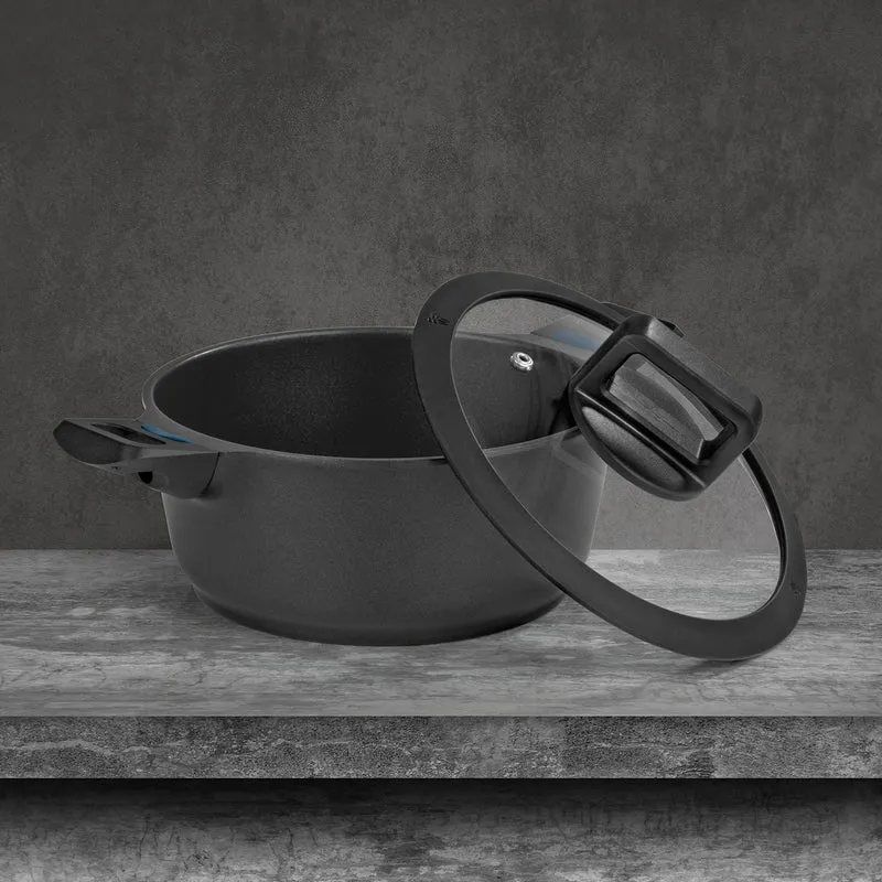 Aluguss-Kochtopf 20 cm - N8WERK Heat Indicator - Midnight Edition