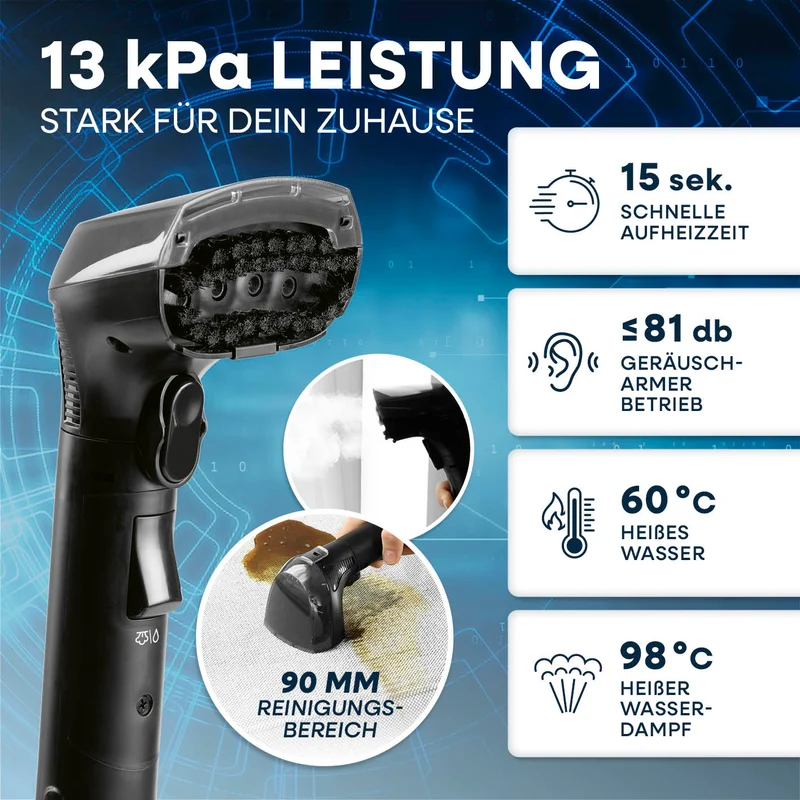 Polster- & Teppichreiniger Pro Steam