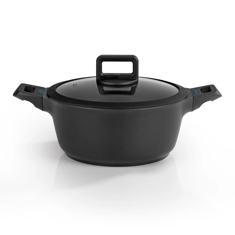 Aluguss-Kochtopf 24 cm - N8WERK Heat Indicator - Midnight Edition