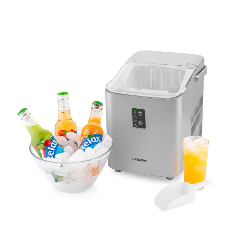 Eiswürfelmaschine Hyundai ICEM12S silber