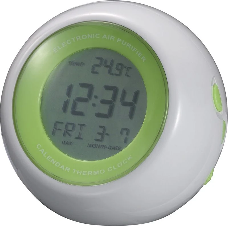 Technoline WQ 150 - Wellnesswecker mit 12/24h Zeitanzeige, Innentemperaturanzeige, intigriertem Luftreinigungssystem, Weckalarm und Hintergrundbeleuchtung