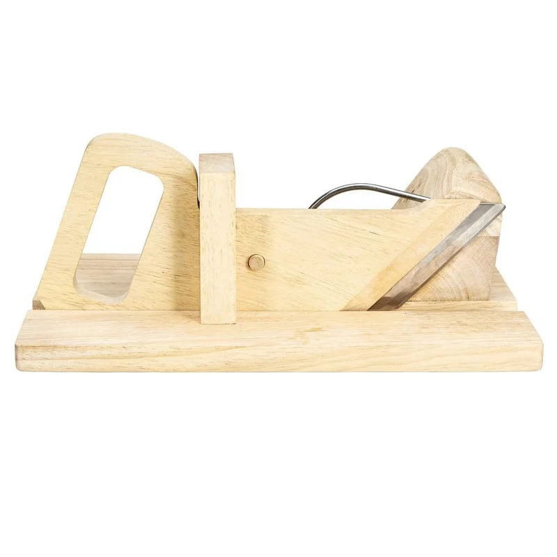 Wurst Hobel aus Holz – scharfe Klinge, ergonomisch, für Wurst & Salami, Gastronomie