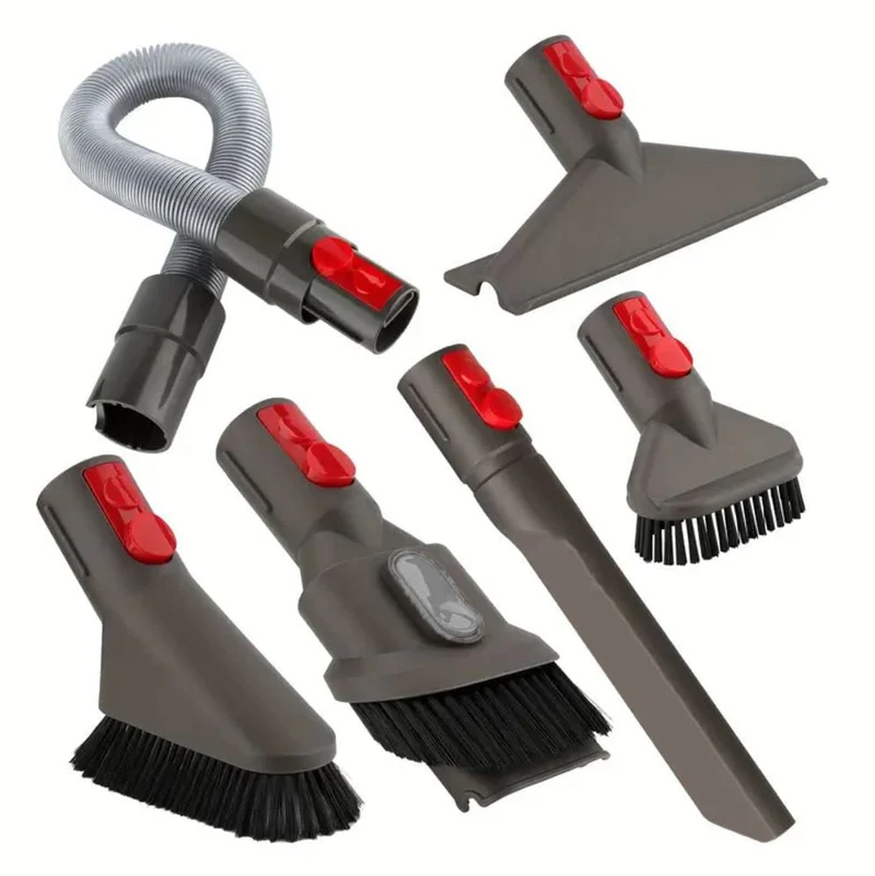 Zubehör Set für Dyson – V7/V8/V10/V11/V15, Bürstenaufsätze für Polster, Teppich & Fugen