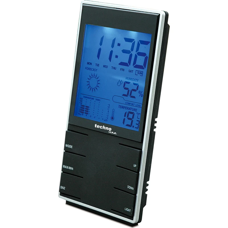 Technoline WS 9120 - Klassische Wetterstation mit blauer Hintergrundbeleuchtung