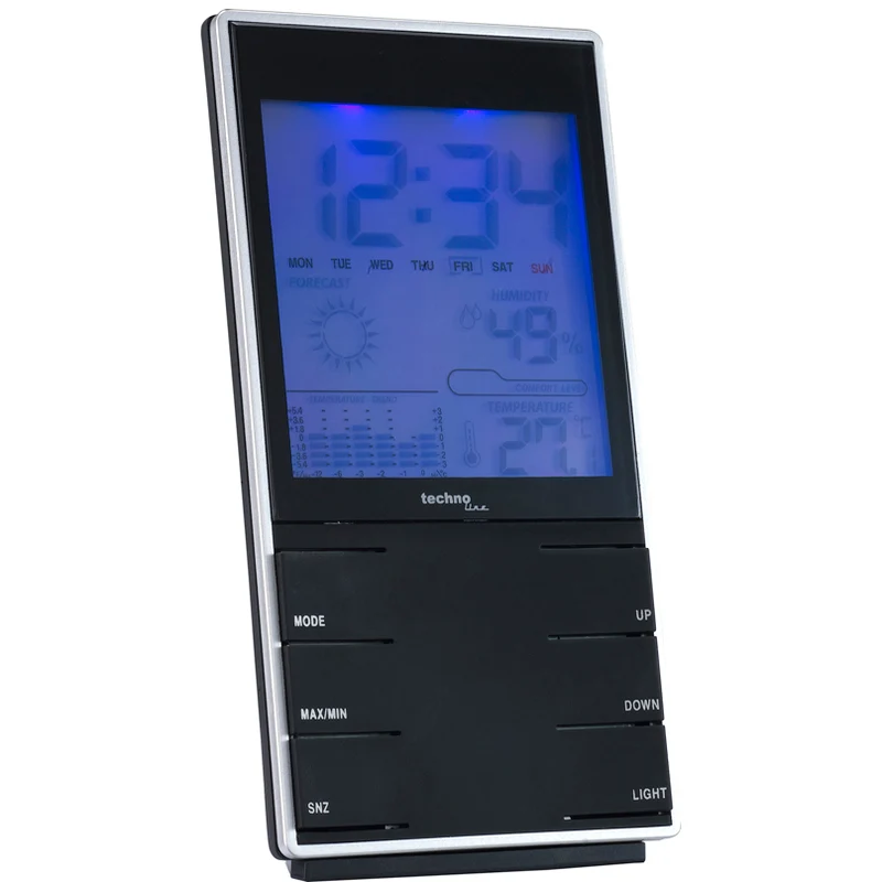 Technoline WS 9120 - Klassische Wetterstation mit blauer Hintergrundbeleuchtung