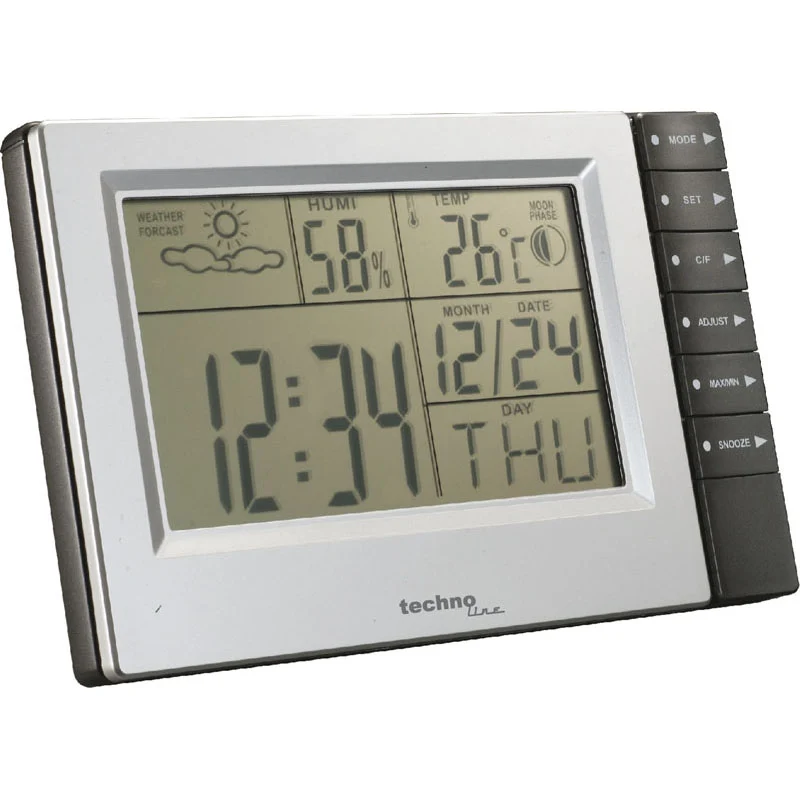Technoline WS 9121 - Klassische Wetterstation mit Mondphasenanzeige