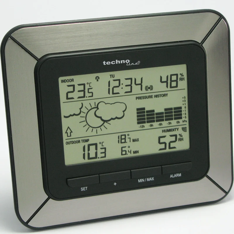 Technoline WS 9273-IT - Moderne Wetterstation mit Luftdruckhistorie