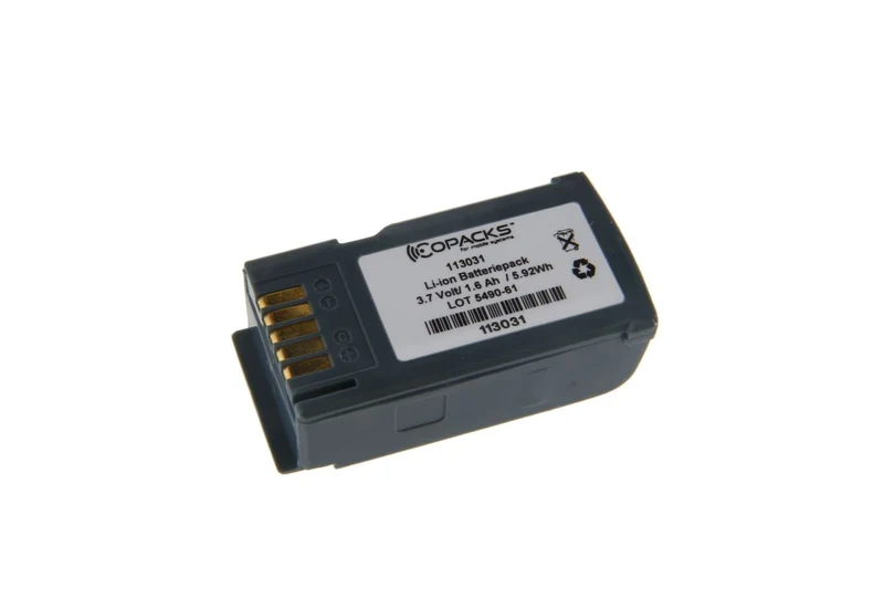 CoPacks Li-Ion Akku passend für Denso/ Nippon BHT7000, BHT7500 Typ B-70L - 3,6 V 1600mAh 63,3x32x18,8 mm