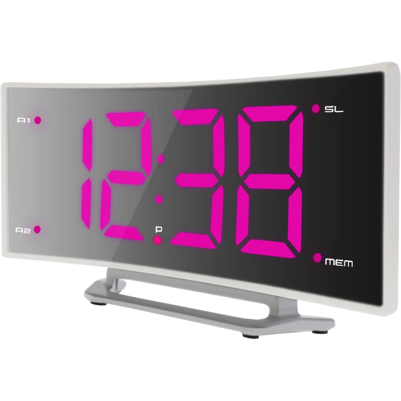 Technoline WT460 pink - Lady Radiowecker mit 2 Alarmen und 10 Speicherplätzen für Ihre Lieblingssender