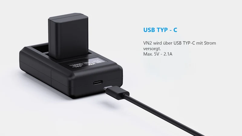 Xtar VN2 Kamera Ladegerät für Li-Ionen Akkus (ohne Ladeschale)
