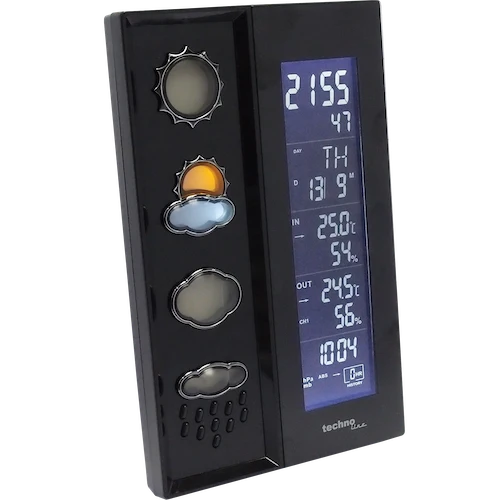 Technoline WS 6650 - Moderne Wetterstation mit farbig leuchtenden Wettersymbolen